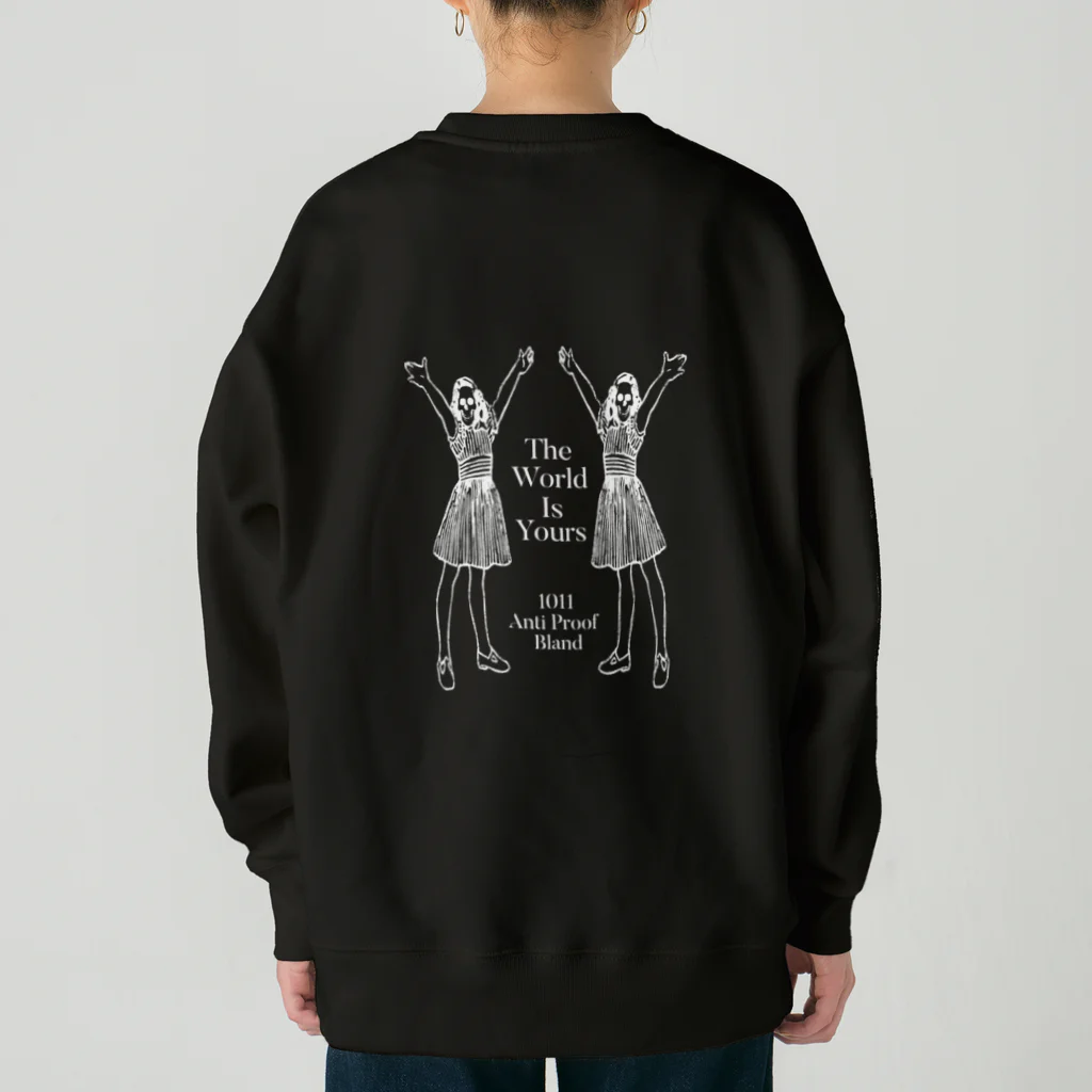 1011 Anti Proof BlandのThe World Is Yours 2 Heavyweight Crew Neck Sweatshirt