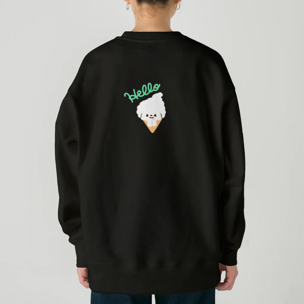 chiiis-chiiisのビションフリーゼ　フワモコちゃん Heavyweight Crew Neck Sweatshirt