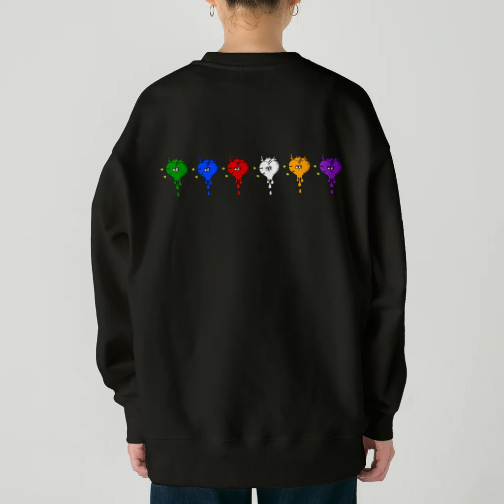 seallyのpeace hearts Heavyweight Crew Neck Sweatshirt