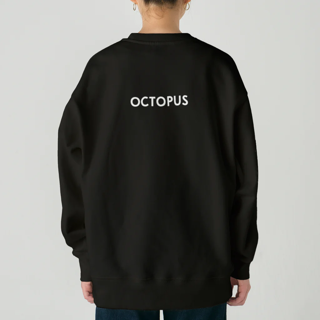 P≠Mの【曲線シリーズ_04】OCTOPUS_黒 Heavyweight Crew Neck Sweatshirt