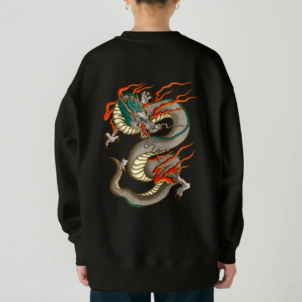 Siderunの館 B2の【バックプリント】白龍 Heavyweight Crew Neck Sweatshirt