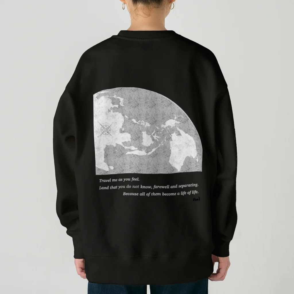 Feel_Since2021のアジア地図 Heavyweight Crew Neck Sweatshirt