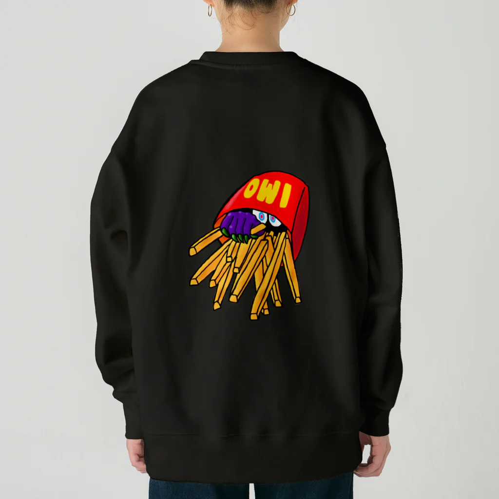 あやしいおばさん くろまめさんのランチ（チーズバーガー） Heavyweight Crew Neck Sweatshirt