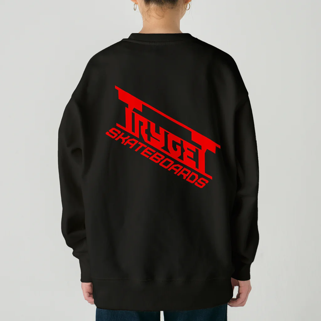 TRYGETサンプル実験中のTRYGET 黒　Ver2 Heavyweight Crew Neck Sweatshirt