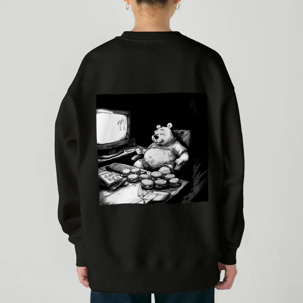 Paradoxの2024 Black edition Poor the pooh Heavyweight Crew Neck Sweatshirt