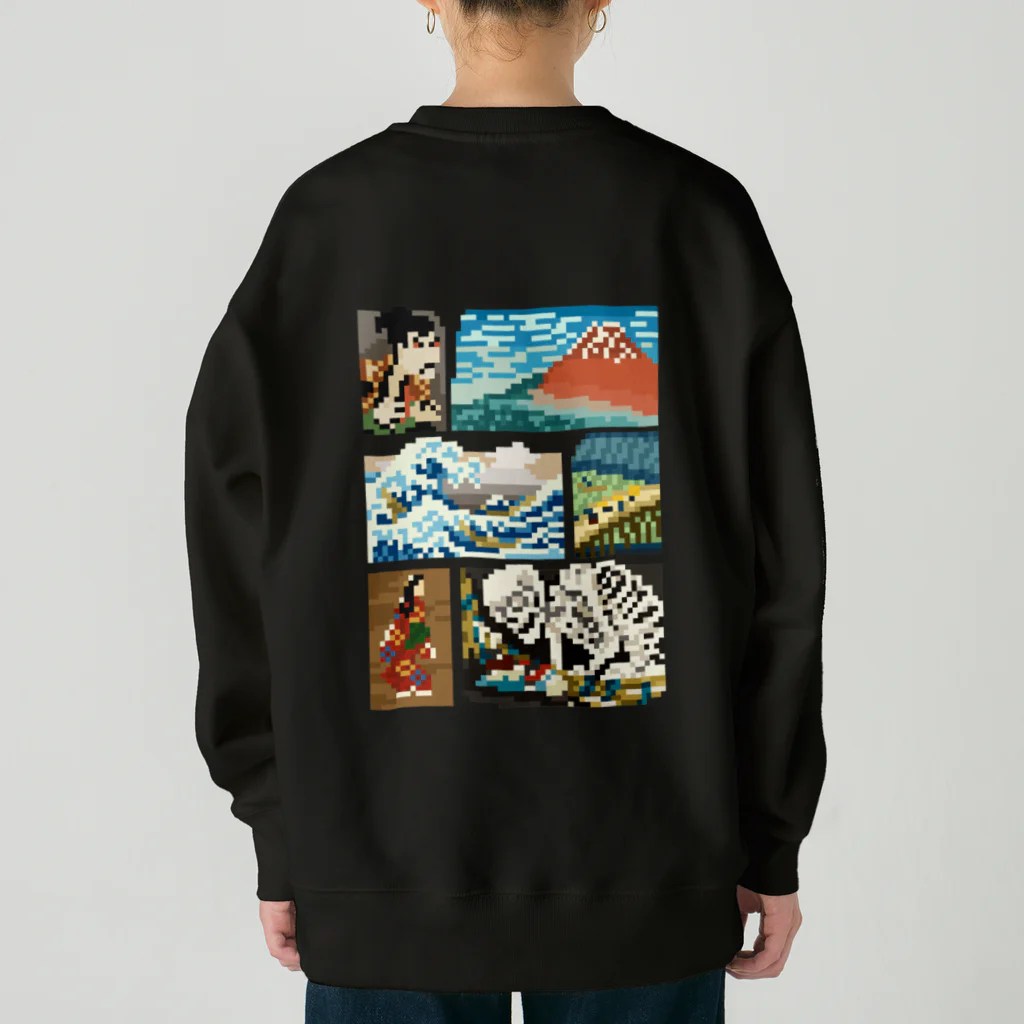 すとろべりーガムFactoryの【バックプリント】 ドット浮世絵 Heavyweight Crew Neck Sweatshirt