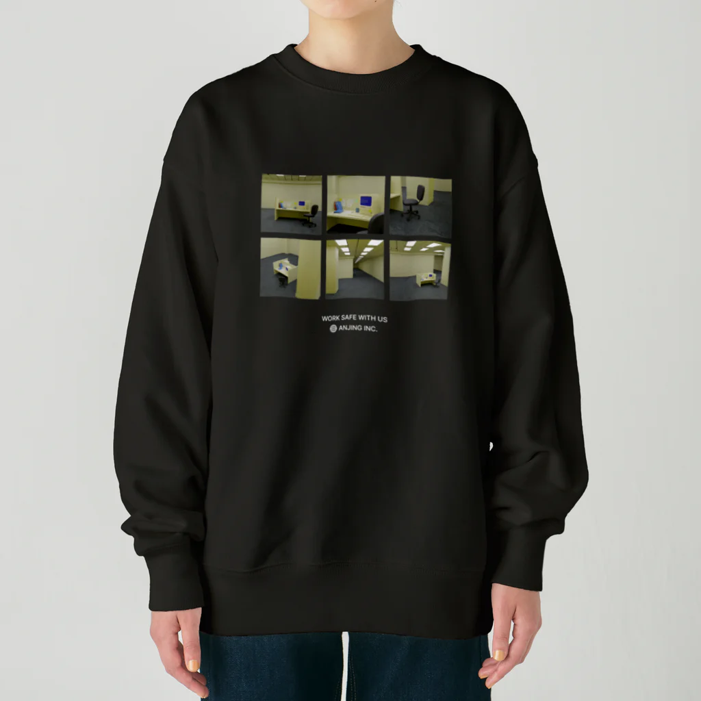 akupunyagaramのANJING INC. MERCH  Heavyweight Crew Neck Sweatshirt