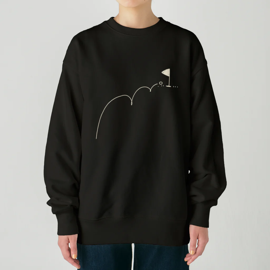 イラスト MONYAAT のホールインワン　ゴルフTシャツ Heavyweight Crew Neck Sweatshirt