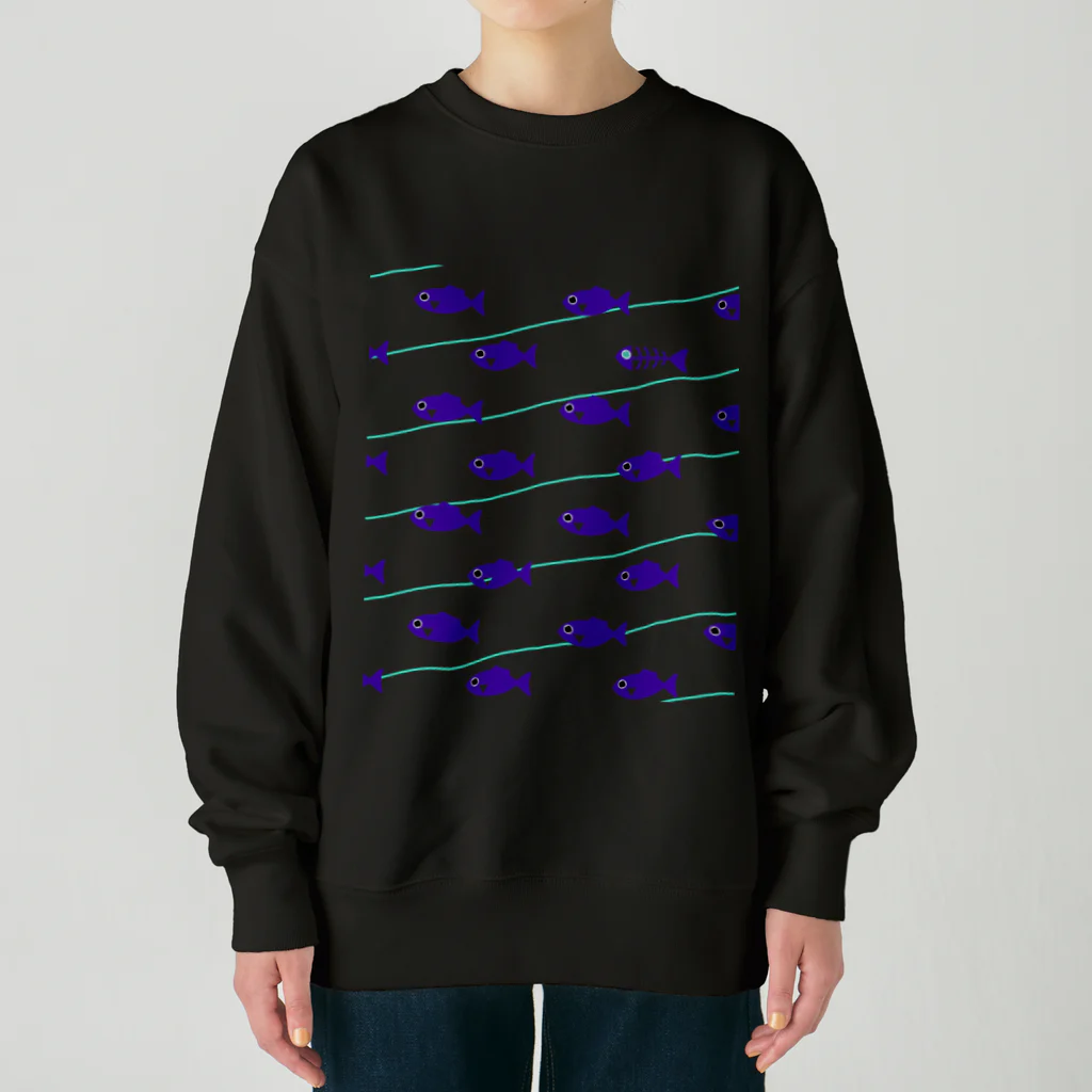 UmiUchiのサカナにまぎれるホネ Heavyweight Crew Neck Sweatshirt