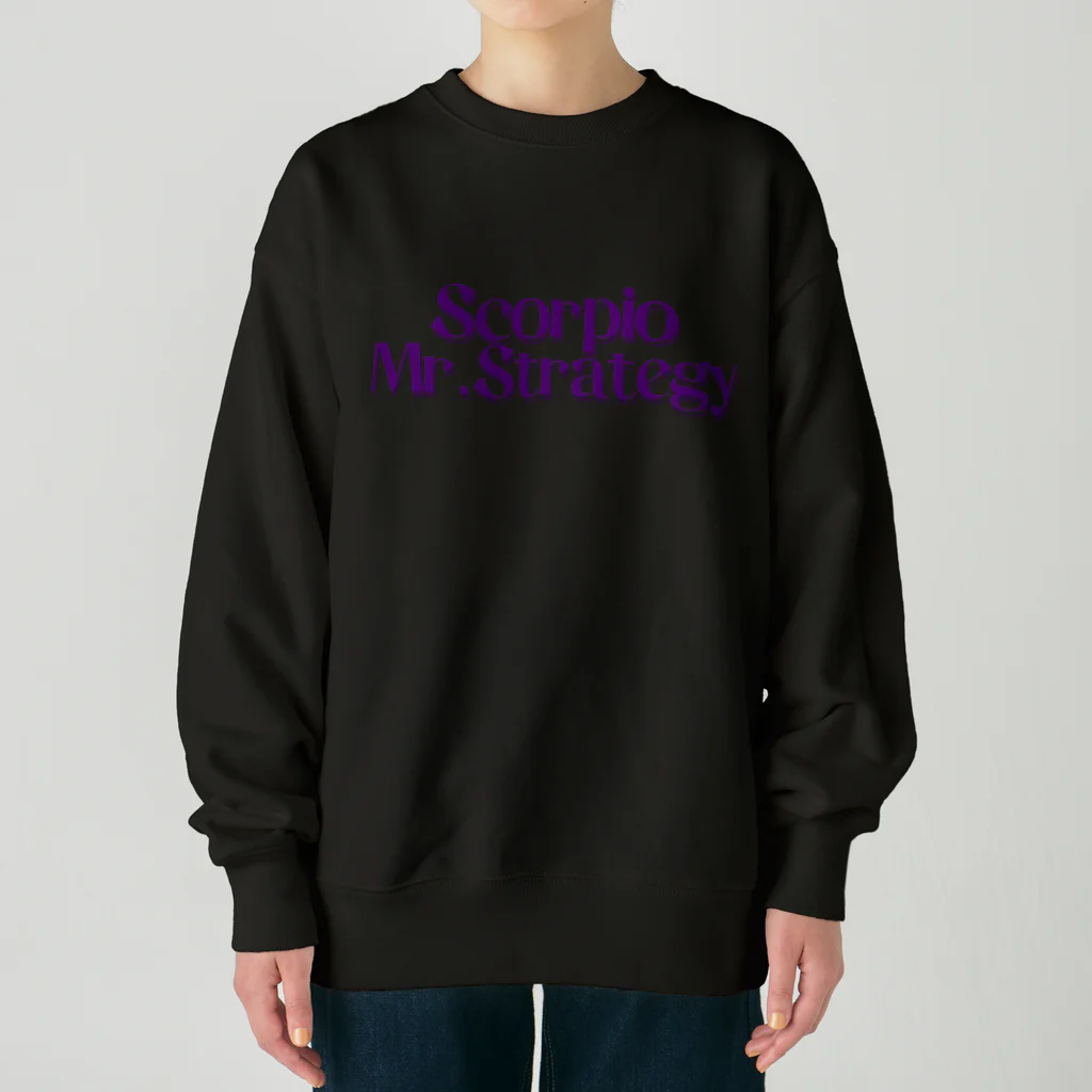 宇宙の真理ナビゲーターSunsCrystal's Shopの【蠍座】Mr.Strategy (ミスター戦略さん) Heavyweight Crew Neck Sweatshirt