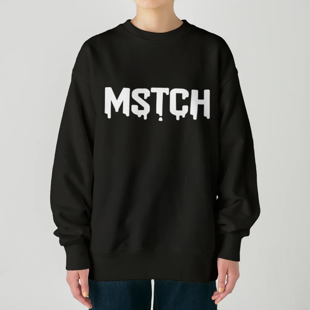 MUSUTCH（むすっち） SHOPのMSTCH白ロゴヘビーウェイトスウェット Heavyweight Crew Neck Sweatshirt