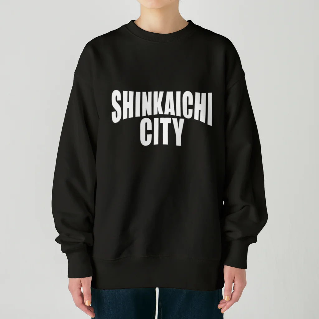 muramatsu_koikeの新開地(白文字) Heavyweight Crew Neck Sweatshirt