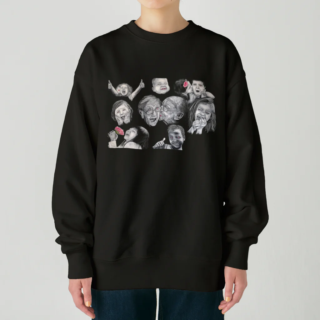 Owl's Dream　アウルズドリームのlove, peace and happiness Heavyweight Crew Neck Sweatshirt