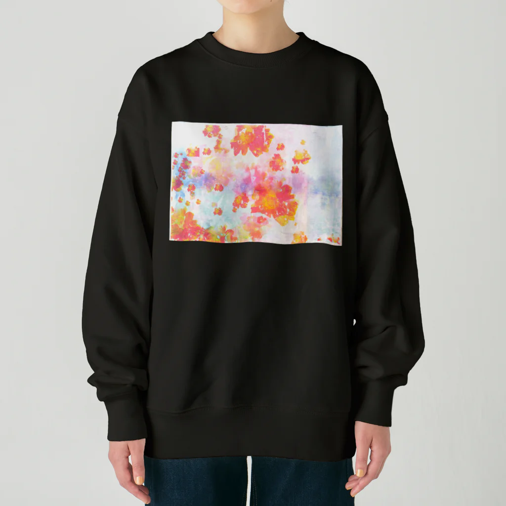 Atsuo Yokoyamaの想念を抱えながら見る景色は実際の姿とは異なる(橙) Heavyweight Crew Neck Sweatshirt