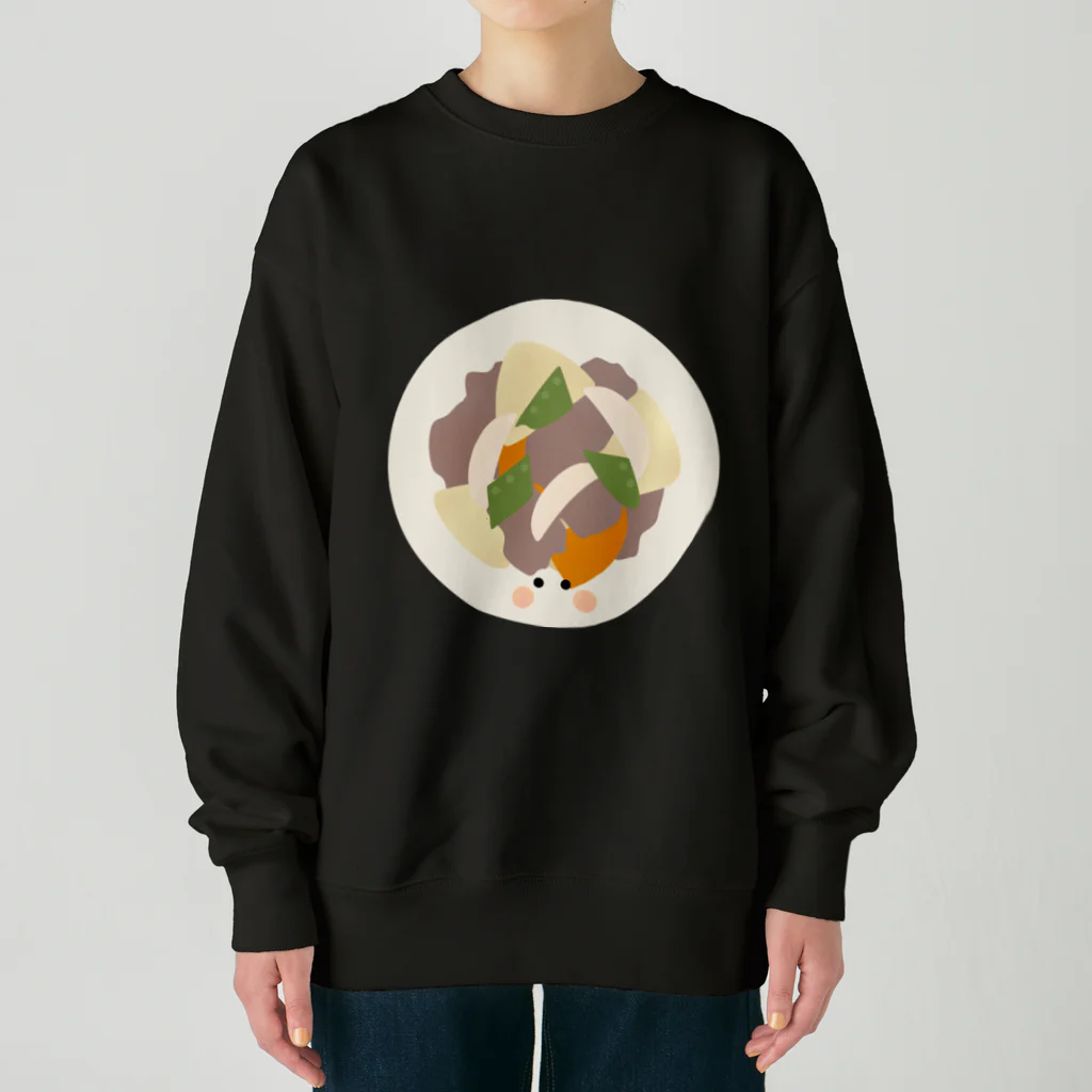 cotton-berry-pancakeの肉じゃがちゃん Heavyweight Crew Neck Sweatshirt