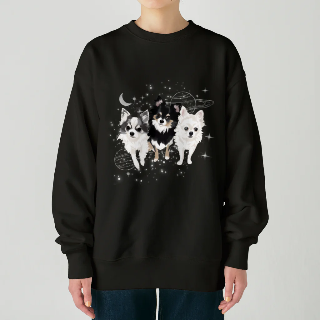 Letiのチョコ、チップ、ソラ Heavyweight Crew Neck Sweatshirt