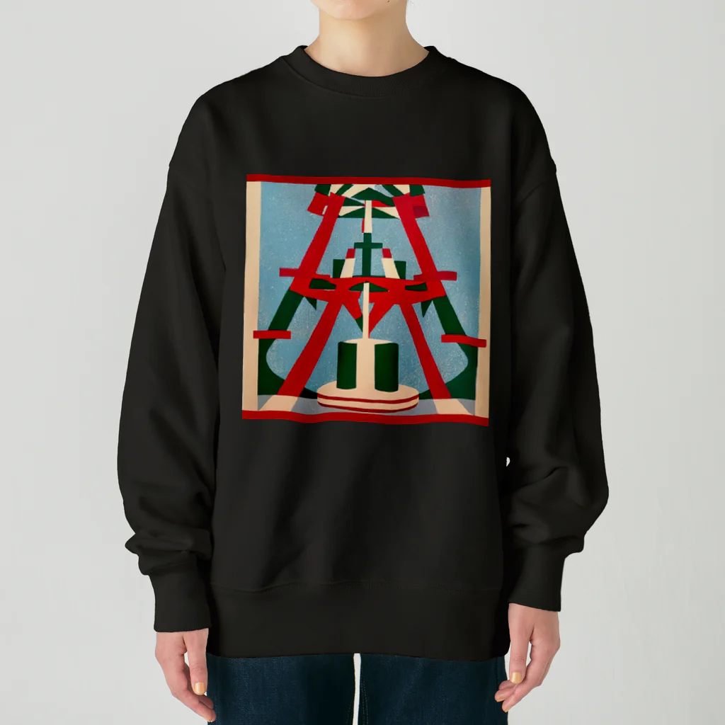 Danke Shoot Coffeeのクリスマスツリー Heavyweight Crew Neck Sweatshirt