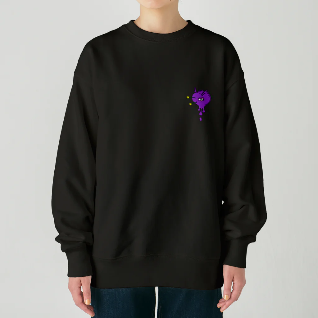 seallyのPeace heart Heavyweight Crew Neck Sweatshirt