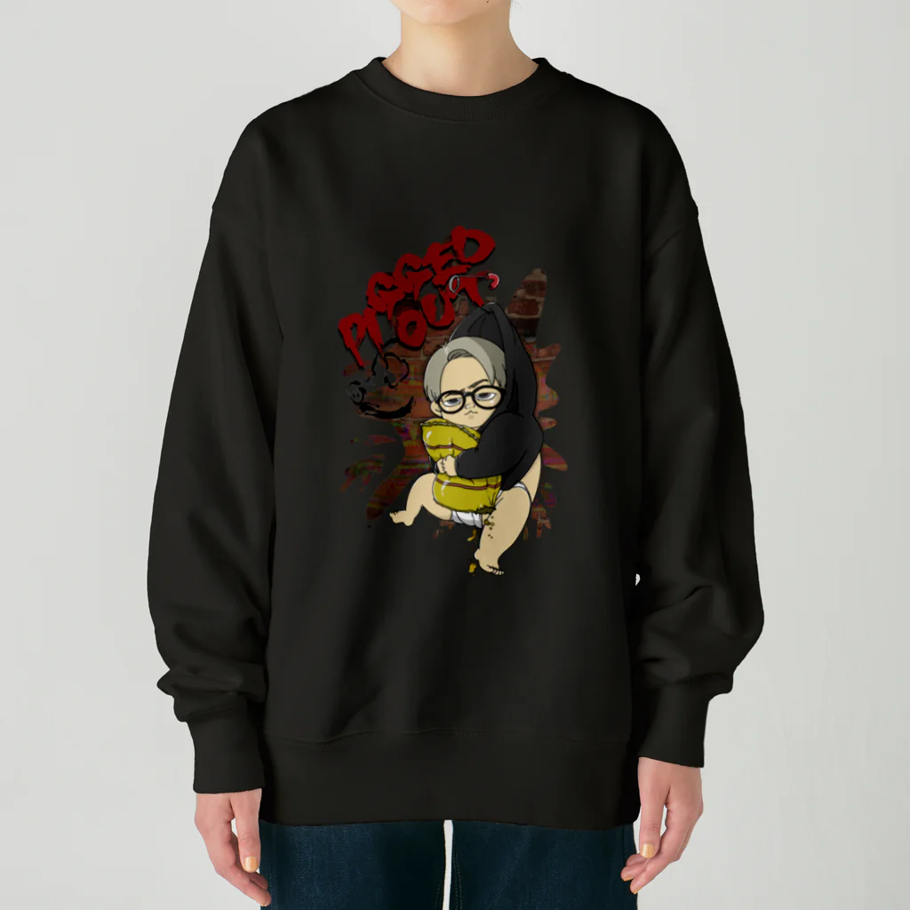 にんまり。のPIGGED OUT！！ Heavyweight Crew Neck Sweatshirt