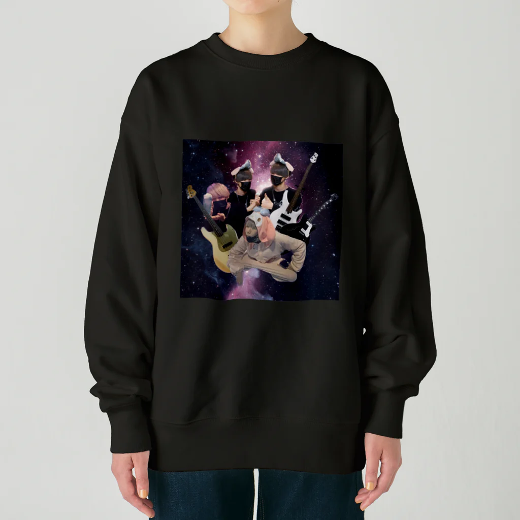 にゃのもののピョン･GALAXYT ねこ うさぎどし･ver Heavyweight Crew Neck Sweatshirt