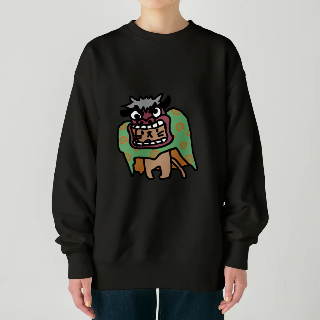 いもねこ　にゃーん！の🇯🇵＼てんてこ😺まいまい／🎍 Heavyweight Crew Neck Sweatshirt