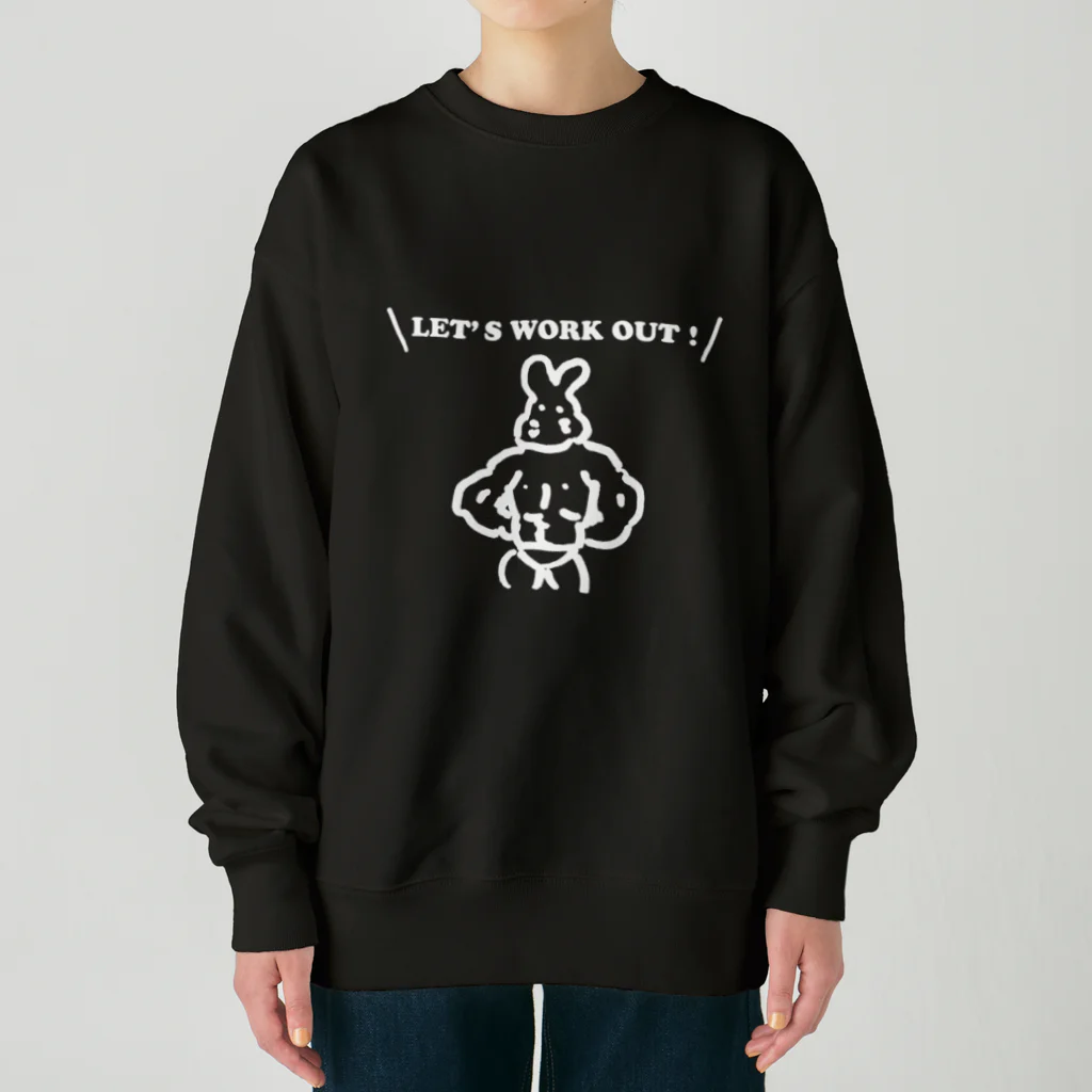 USAMANのマッチョウサギ Heavyweight Crew Neck Sweatshirt