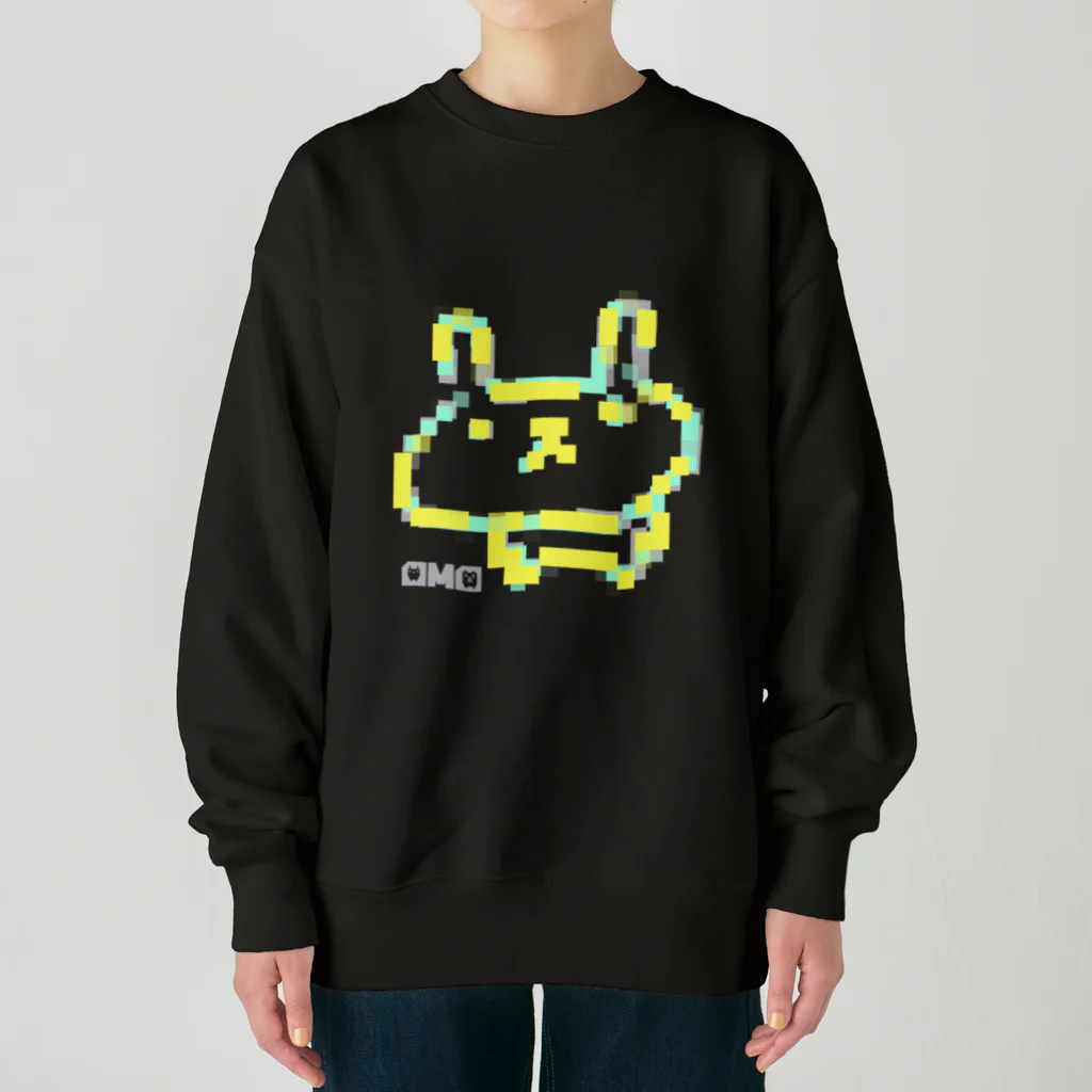 オモシロオカシクのうさろけモザイク3 Heavyweight Crew Neck Sweatshirt