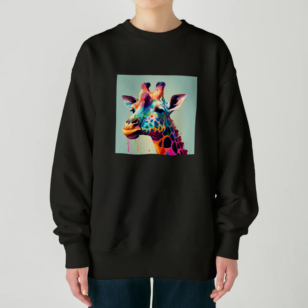 D4C Napoléonのカラフルキリン Heavyweight Crew Neck Sweatshirt