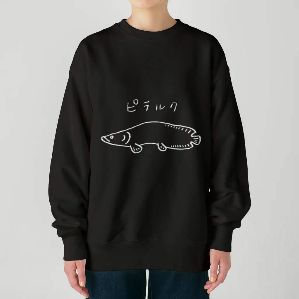 okayuのピラルク(黒) Arapaima_Black Heavyweight Crew Neck Sweatshirt