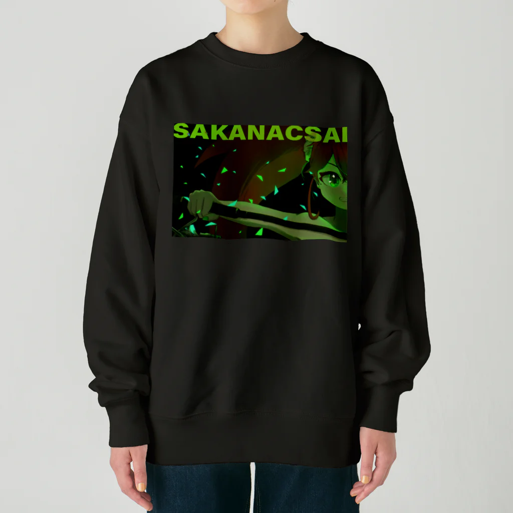 sakanacsai-サカナクサイ-のクールなタルタルちゃん Heavyweight Crew Neck Sweatshirt