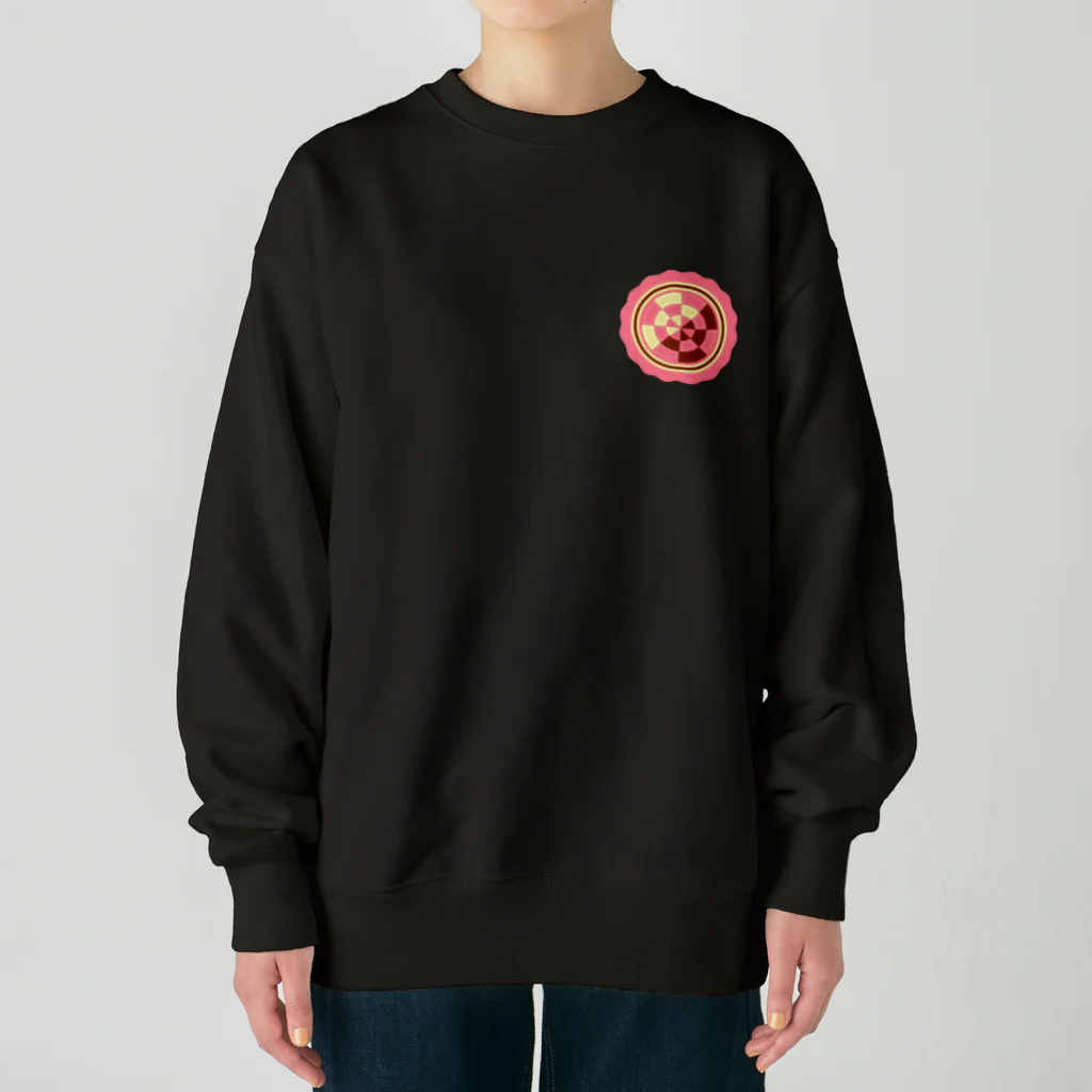 ハナドリカ SUZURI店の花の形の板チョコ(苺) Heavyweight Crew Neck Sweatshirt