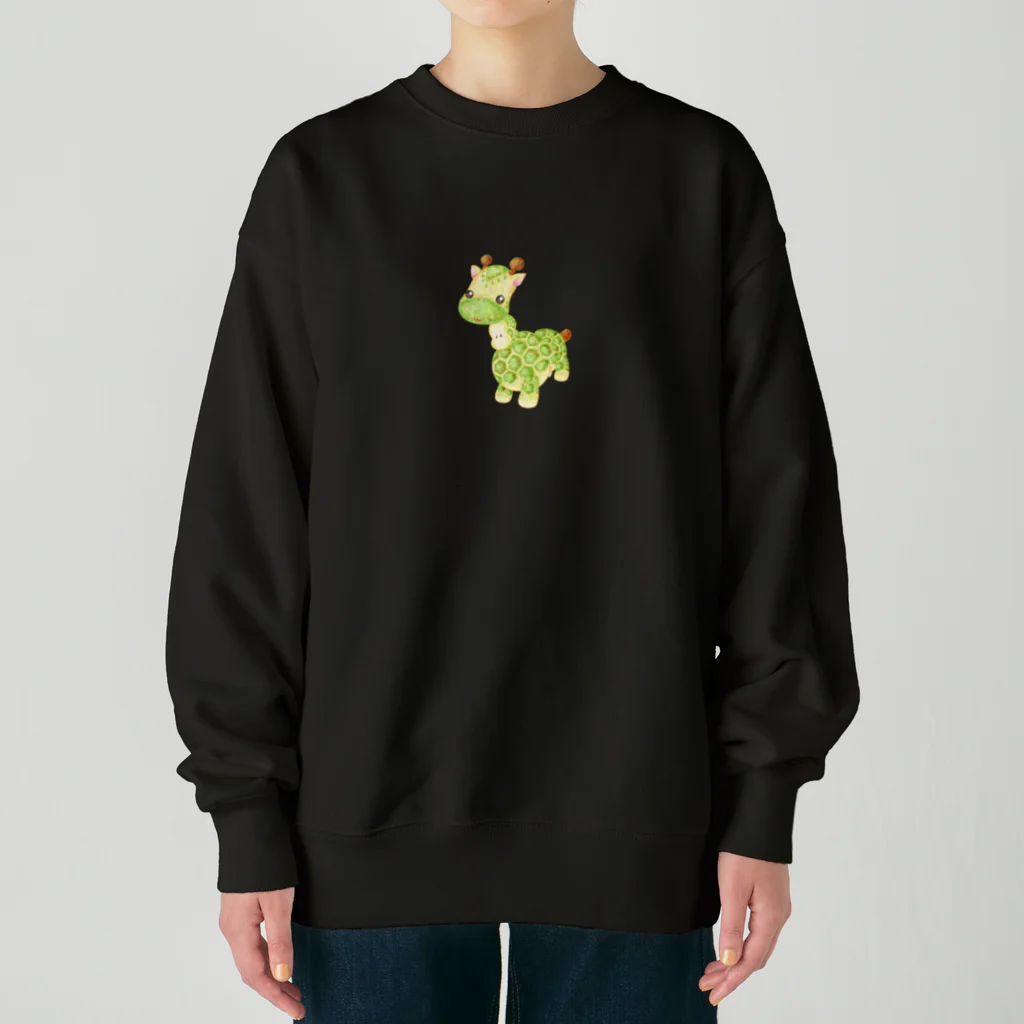 satoayaのアニマルカフェのフルーツアニマル　ラフランスキリン Heavyweight Crew Neck Sweatshirt