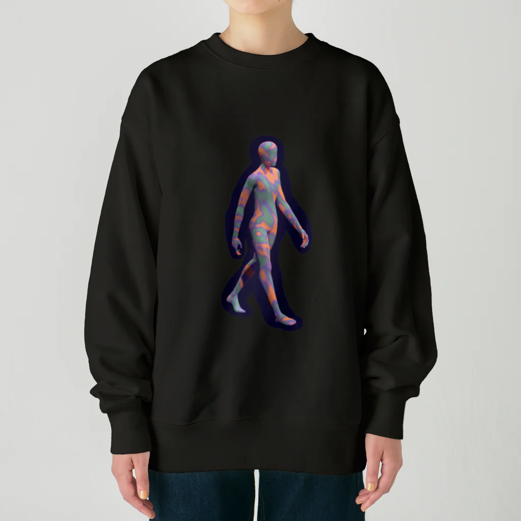 溺ゅのwalking悶々 Heavyweight Crew Neck Sweatshirt