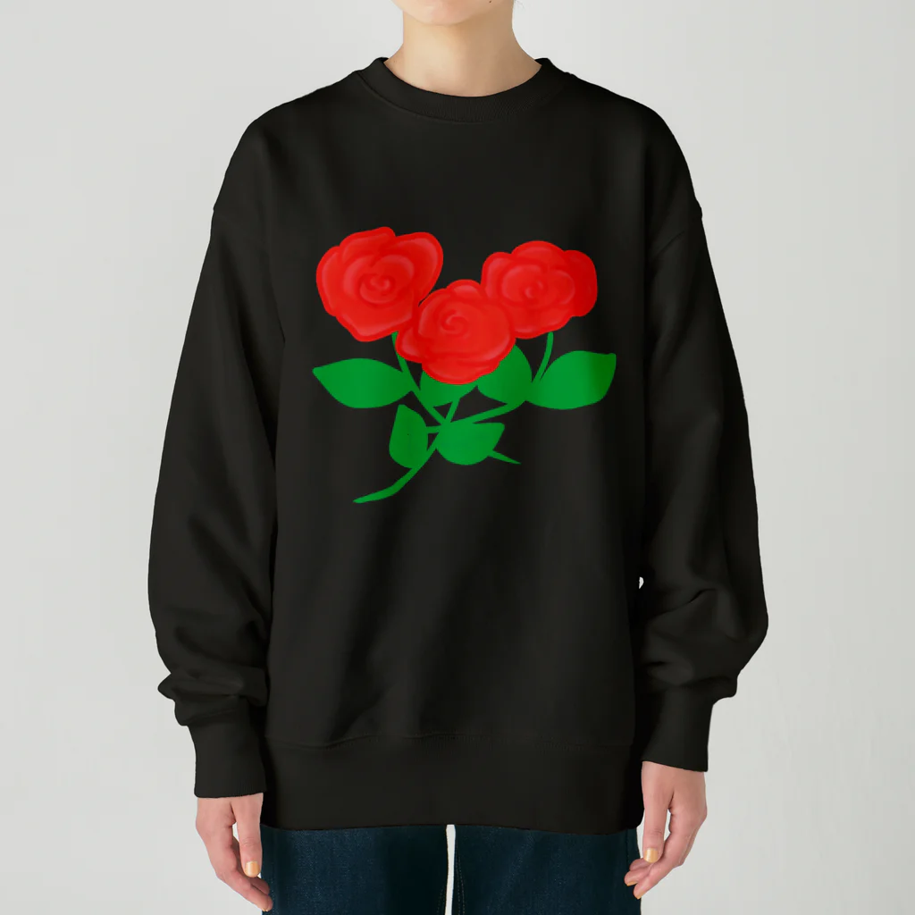 Lily bird（リリーバード）の深紅の薔薇① Heavyweight Crew Neck Sweatshirt