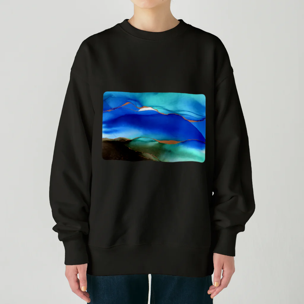 Kuku-inkartの風波 Heavyweight Crew Neck Sweatshirt