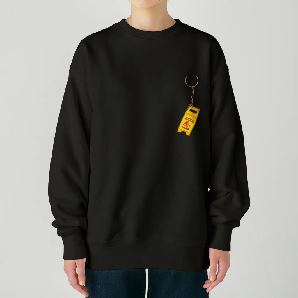 香港情景の小心地滑 Heavyweight Crew Neck Sweatshirt