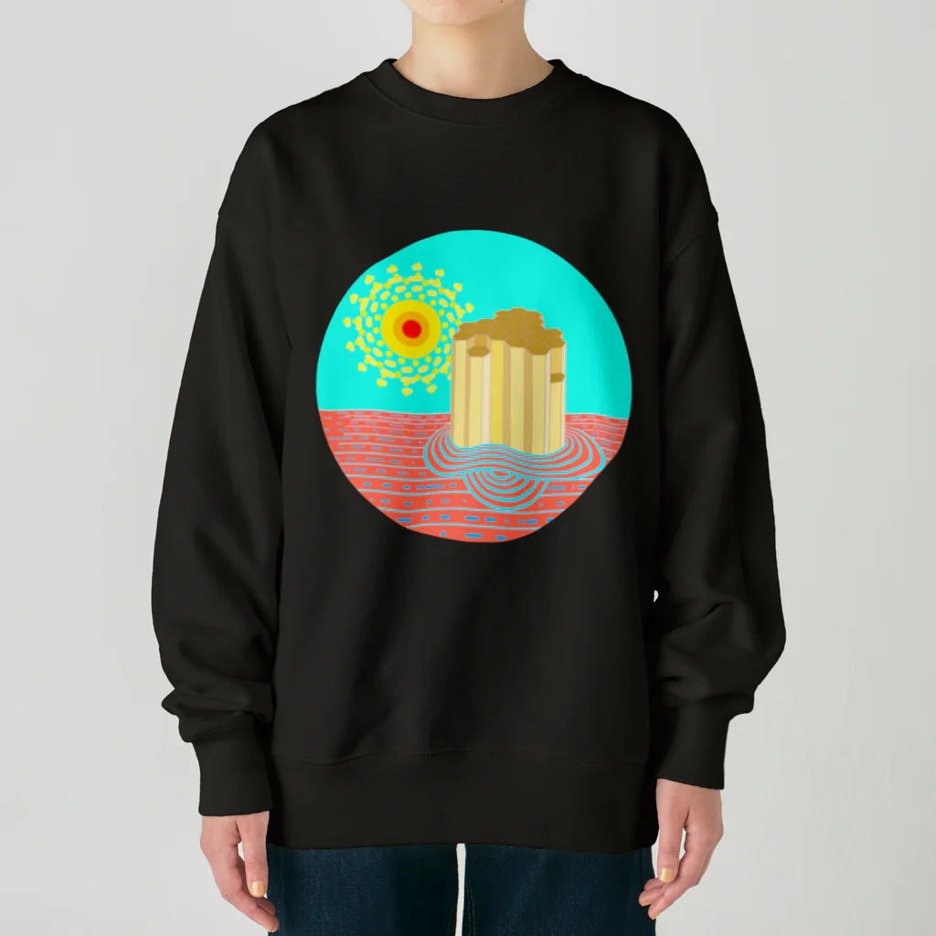 LalaHangeulの柱状節理 Heavyweight Crew Neck Sweatshirt