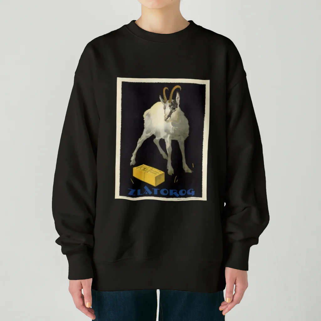 YS VINTAGE WORKSのユーゴスラビア　1920年代　山羊ヤギ Heavyweight Crew Neck Sweatshirt