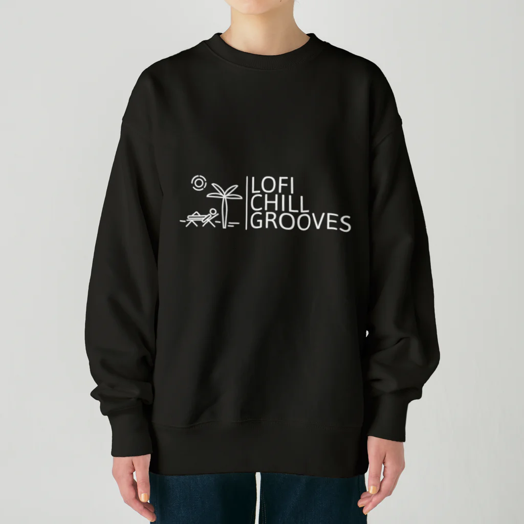 Lofi_Chill_GroovesのLofi Chill Grooves Heavyweight Crew Neck Sweatshirt