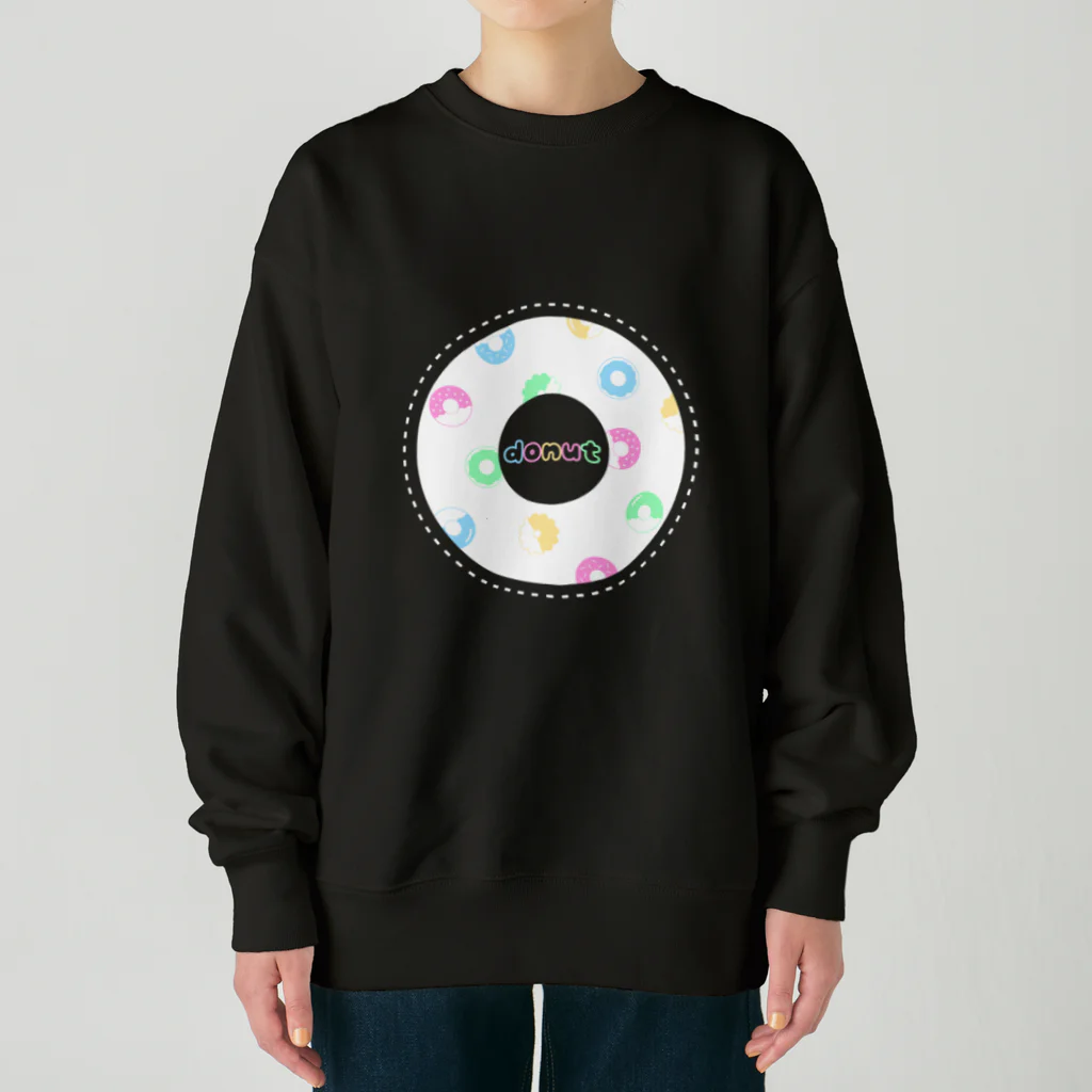 ぱるちゃのdonut(ドーナツ)カラフルver. Heavyweight Crew Neck Sweatshirt