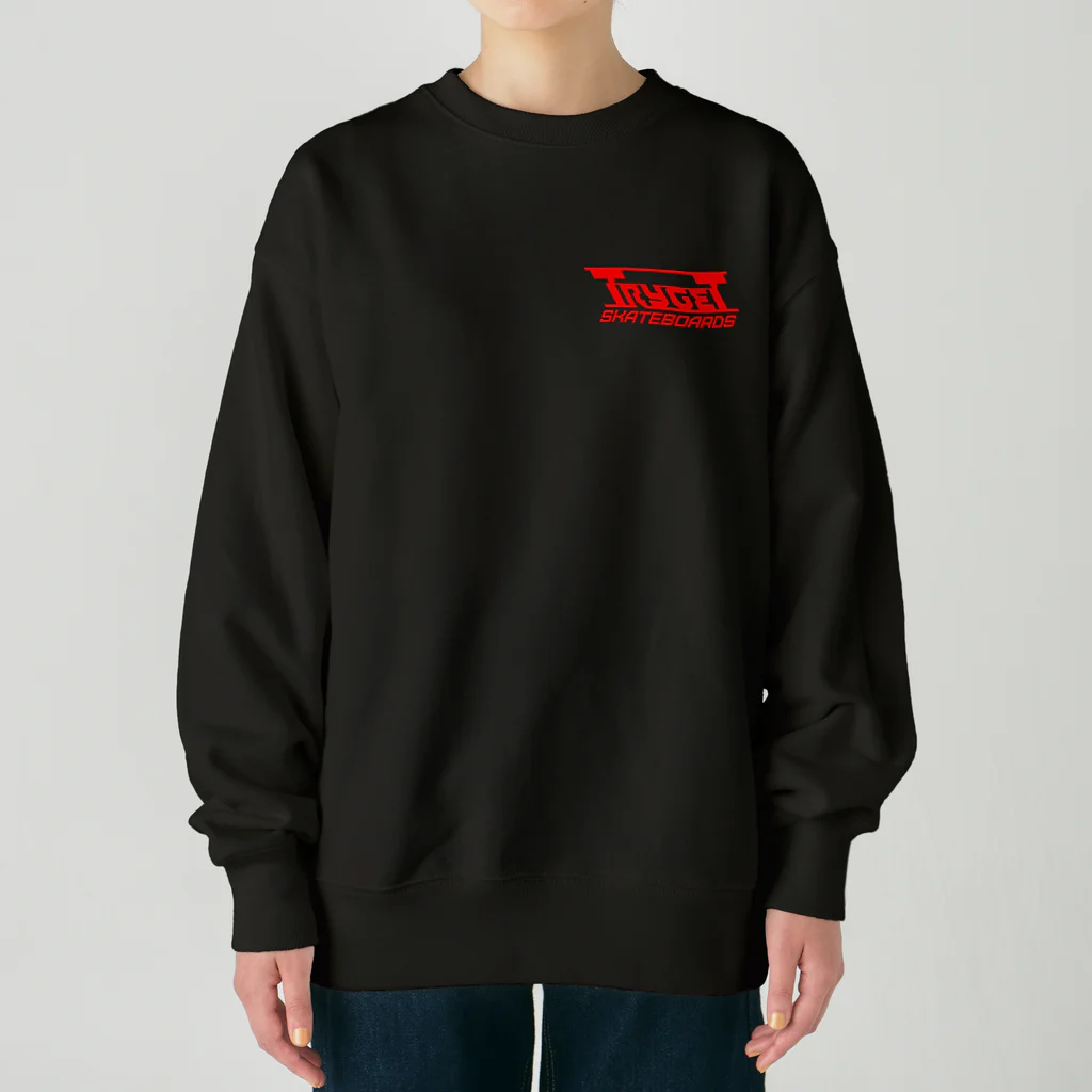 TRYGETサンプル実験中のTRYGET 黒　Ver2 Heavyweight Crew Neck Sweatshirt