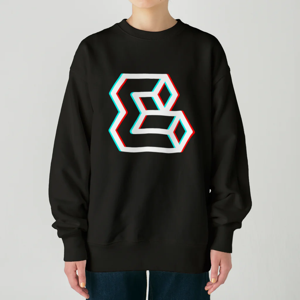 ミニマルコのお店のGlitch Sigma（グリッジ・シグマ） Heavyweight Crew Neck Sweatshirt