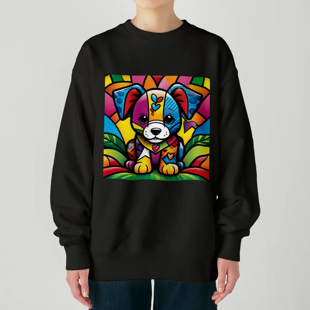 dcgnori／ワンコ画像の西海岸のワンコ Heavyweight Crew Neck Sweatshirt