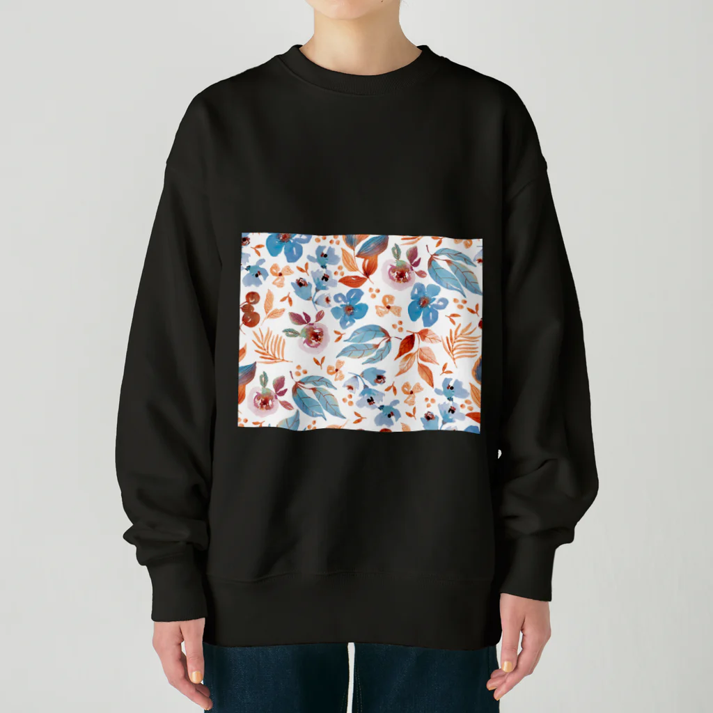 Meizeeの大人かわいい花柄 Heavyweight Crew Neck Sweatshirt