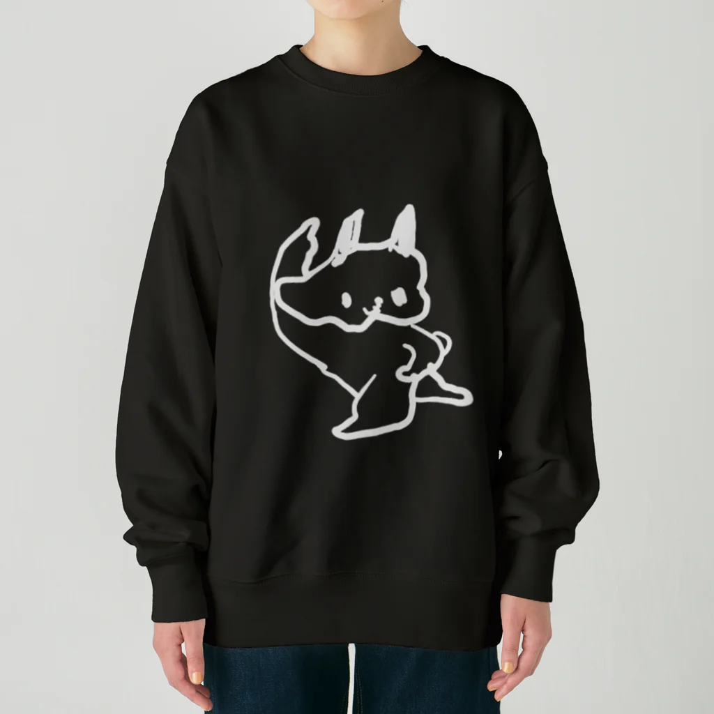 小林のうし　とくいげ　白線 Heavyweight Crew Neck Sweatshirt