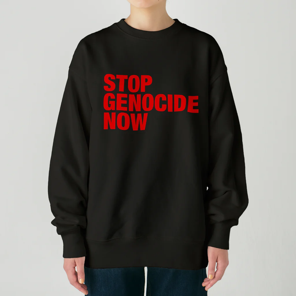 meril_goods_storeのSTOP GENOCIDE NOW Heavyweight Crew Neck Sweatshirt