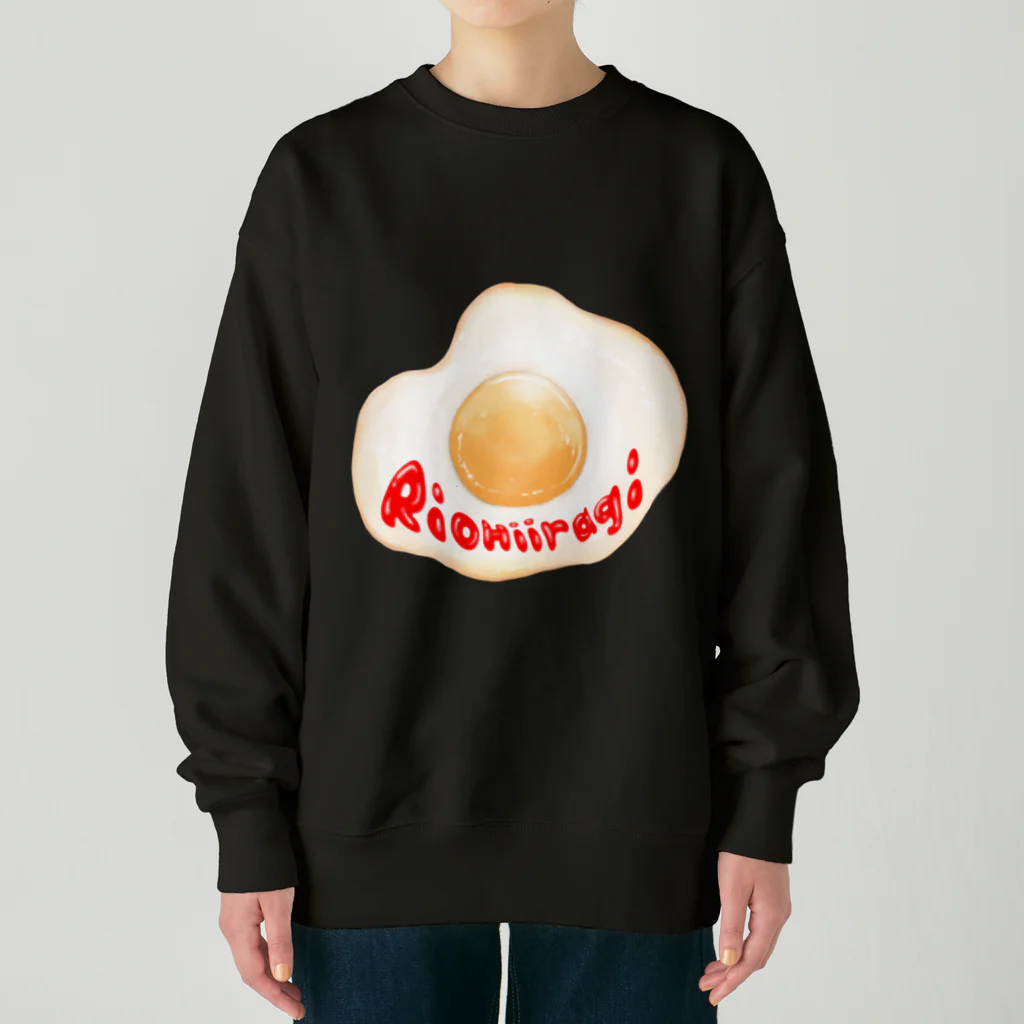 柊木りお🌸1/21東京生誕ワンマンの柊木の目玉焼き🍳 Heavyweight Crew Neck Sweatshirt