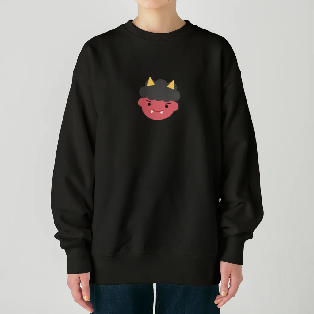 つきしょっぷのあかおに Heavyweight Crew Neck Sweatshirt