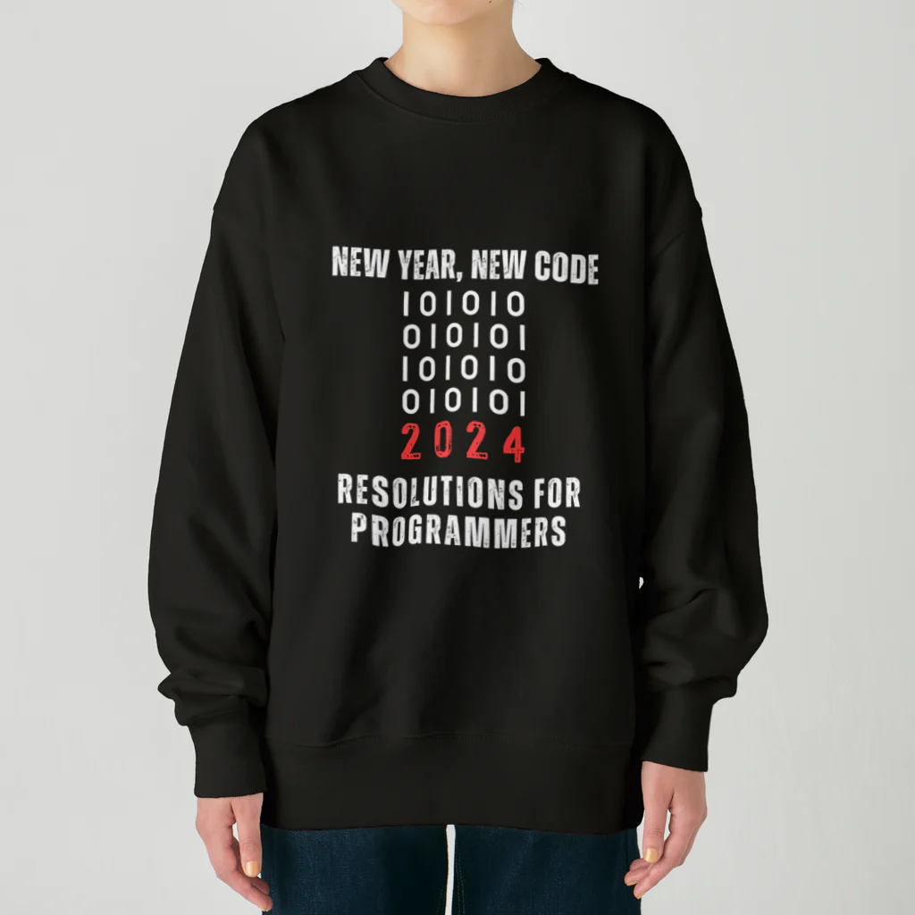 奏桃服店のNew Year, New Code: 2024 Resolutions for Programmers ヘビーウェイトスウェット