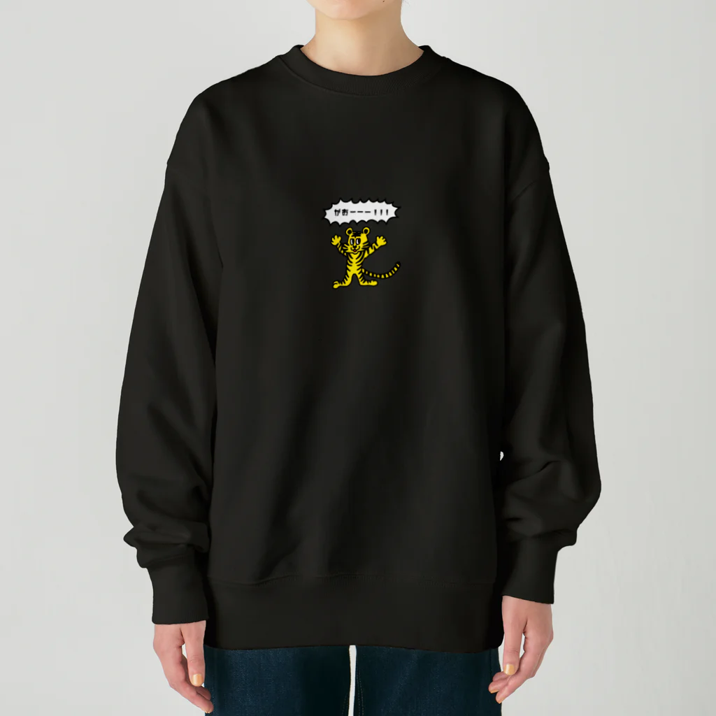 ラッキータイガーのメッセージ入り Heavyweight Crew Neck Sweatshirt